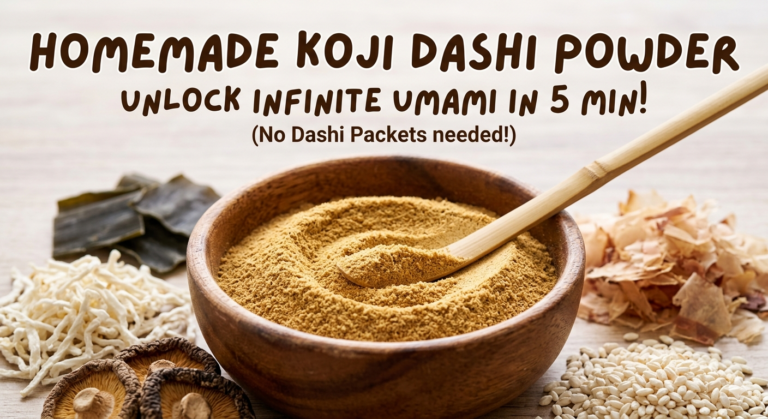 The Secret to Infinite Umami: Upgrade Your Home Cooking with 5-Minute Koji Dashi Powder