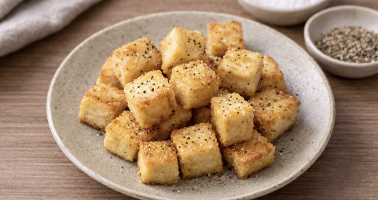 Crispy & Juicy Cubed Tofu (Saikoro Tofu)
