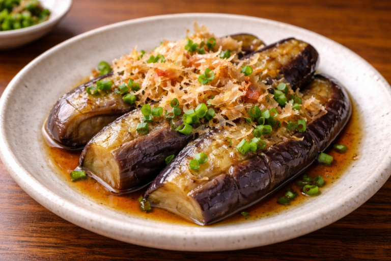 5-Minute Microwave Eggplant Nibitashi